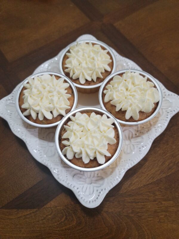 Banana Nut Bread Cupcakes with Buttercream Icing - Image 2