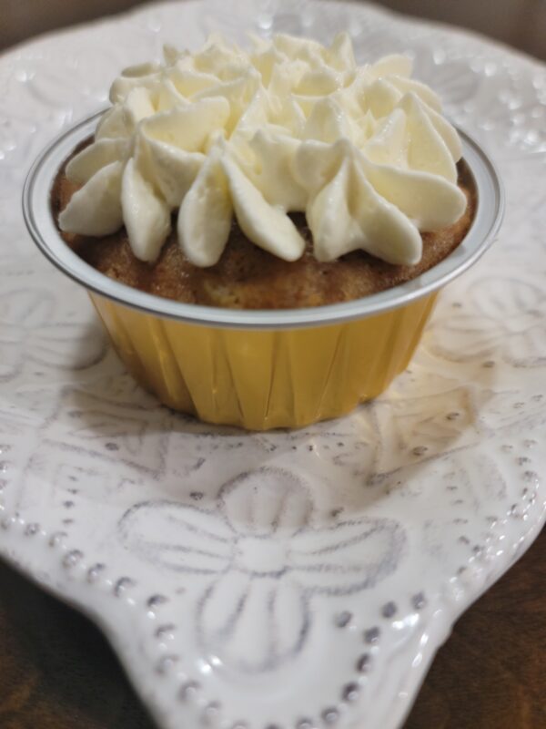 Banana Nut Bread Cupcakes with Buttercream Icing